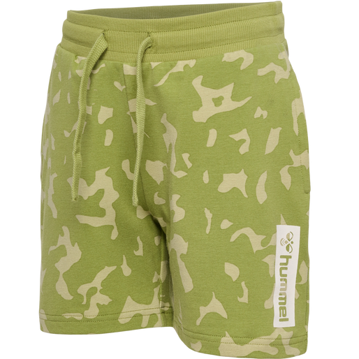 hmlRUSH AOP SHORTS, GREEN OLIVE, packshot