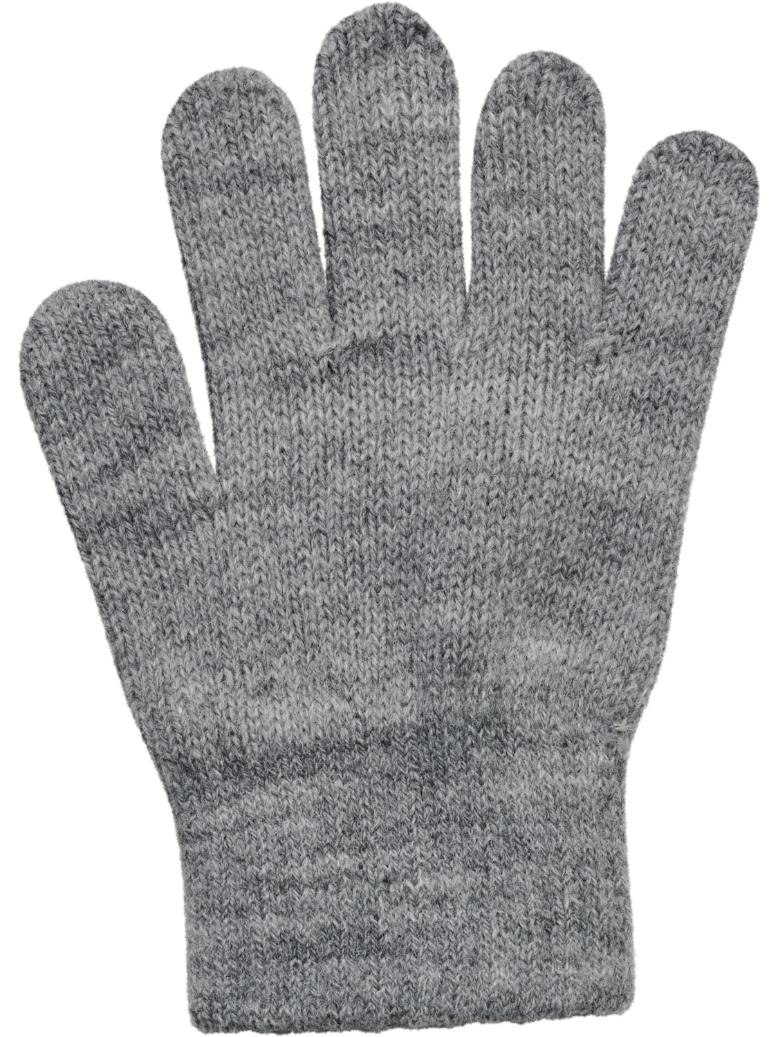 hmlJR KNIT GLOVES 2-PACK, GREY MELANGE, packshot