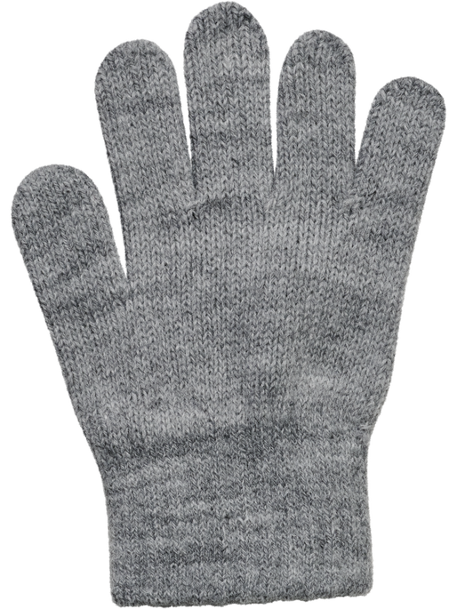hmlJR KNIT GLOVES 2-PACK, GREY MELANGE, packshot