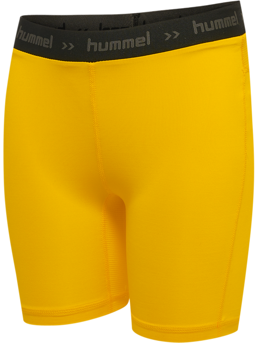 HML FIRST PERFORMAN KIDS TIG SHORTS, SPORTS YELLOW, packshot