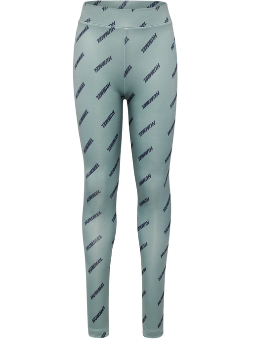 hmlSILJE TIGHTS, ICEBERG GREEN, packshot