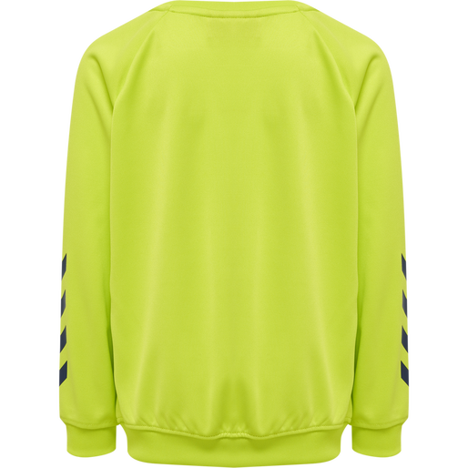 hmlPROMO KIDS POLY SWEATSHIRT, LIME PUNCH, packshot