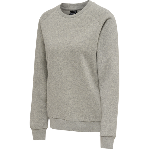 hmlRED CLASSIC SWEATSHIRT WOMAN, GREY MELANGE hmlRED CLASSIC SWEATSHIRT WOMAN, GREY MELANGE, packshot