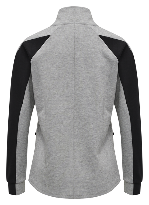 hmlESSI ZIP JACKET , GREY MELANGE, packshot