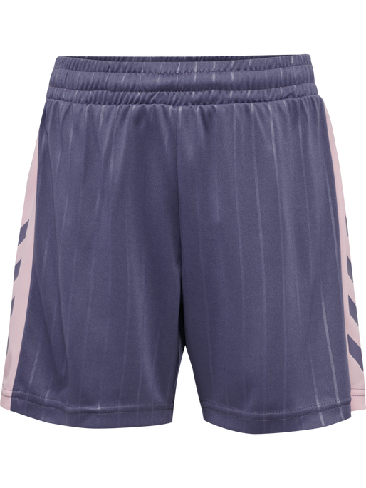 hmlJR GOAL STRIPE SHORTS, HERON hmlJR GOAL STRIPE SHORTS, HERON, packshot