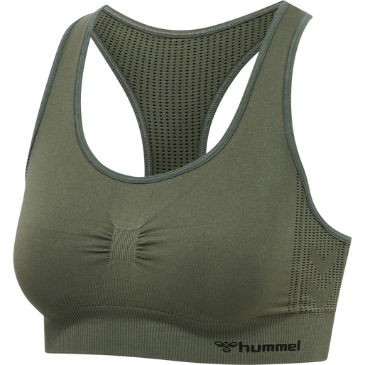 hmlMT SHAPING SEAMLESS SPORTS TOP, THYME, packshot