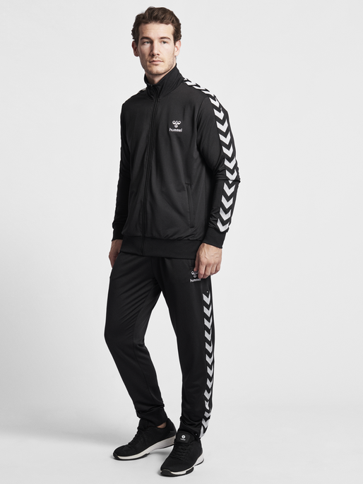 HMLNATHAN ZIP JACKET, CAVIAR, model