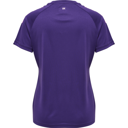 hmlCORE XK CORE POLY TEE  S/S WOMAN, ACAI, packshot