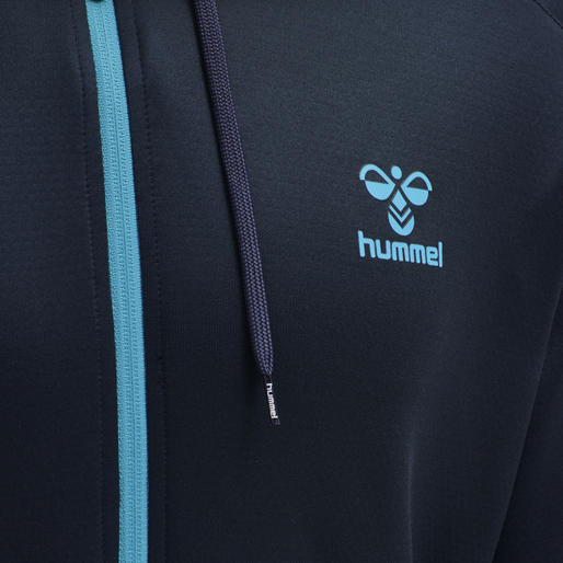 hmlACTION POLY ZIP HOODIE, 8553, packshot