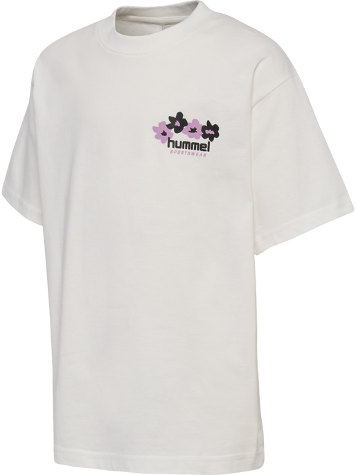 hmlJR LOOSE T-SHIRT S/S STADIUM, BLANC DE BLANC hmlJR LOOSE T-SHIRT S/S STADIUM, BLANC DE BLANC, packshot