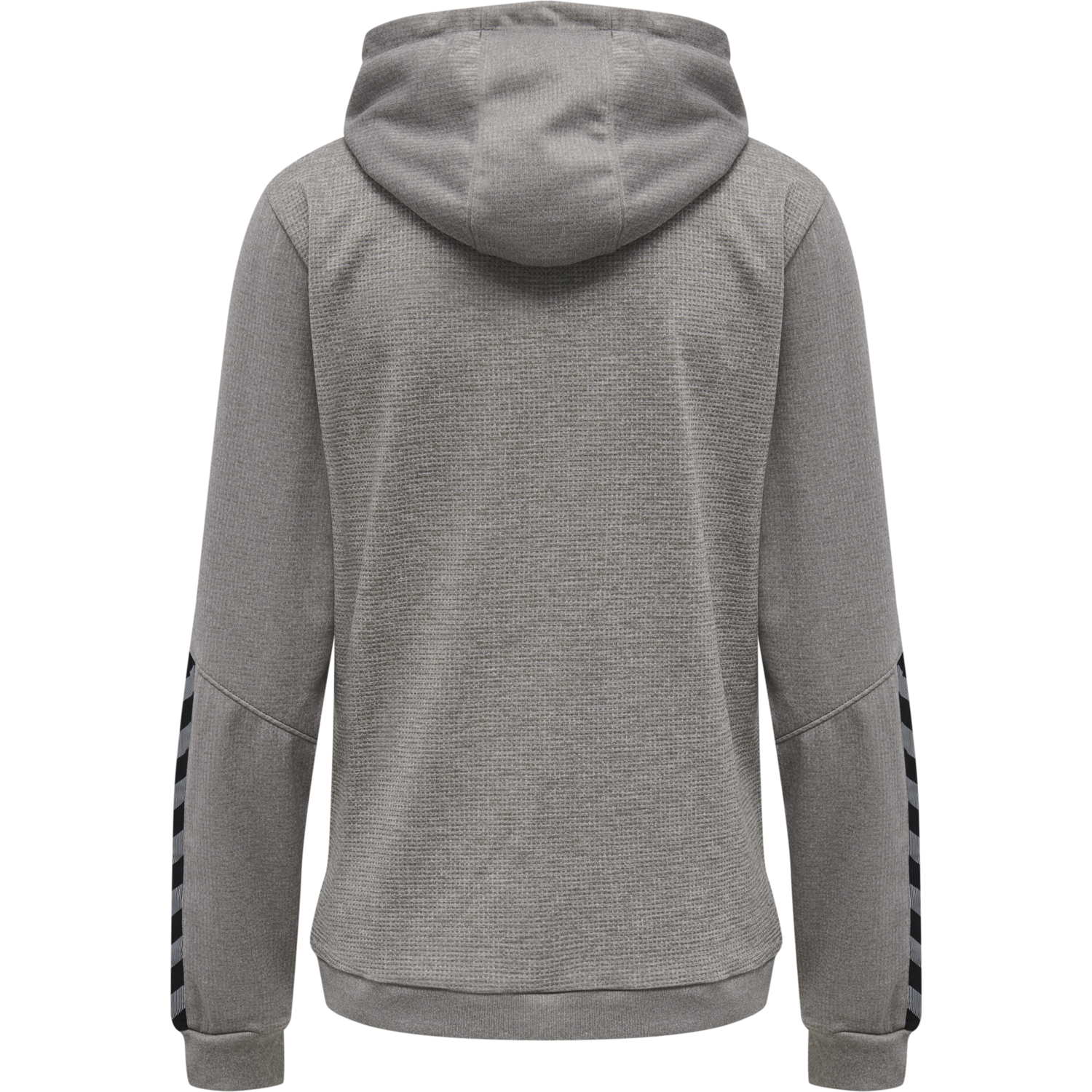 hmlAUTHENTIC POLY ZIP HOODIE WOMAN, GREY MELANGE, packshot