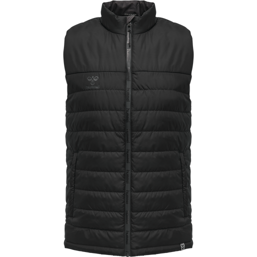 hmlNORTH WAISTCOAT, BLACK/ASPHALT, packshot