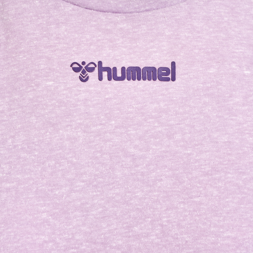 hmlZANDRA T-SHIRT, PASTEL LILAC MELANGE hmlZANDRA T-SHIRT, PASTEL LILAC MELANGE, packshot