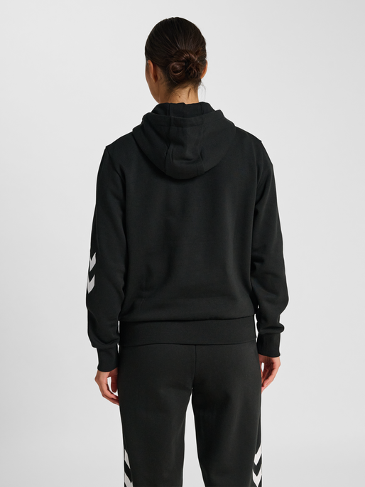 hmlLEGACY 2.0 W HOODIE, BLACK, model