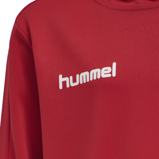 hmlPROMO KIDS POLY HOODIE, TRUE RED, packshot