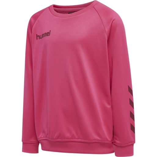 hmlPROMO KIDS POLY SWEATSHIRT, RASPBERRY SORBET, packshot