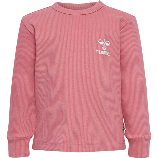 hmlSAMI T-SHIRT L/S, DUSTY ROSE, packshot