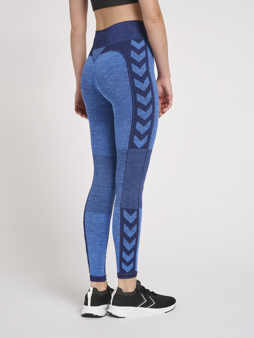 hummel CLEA MID WAIST TIGHTS - BLUE MELANGE | hummel.dk