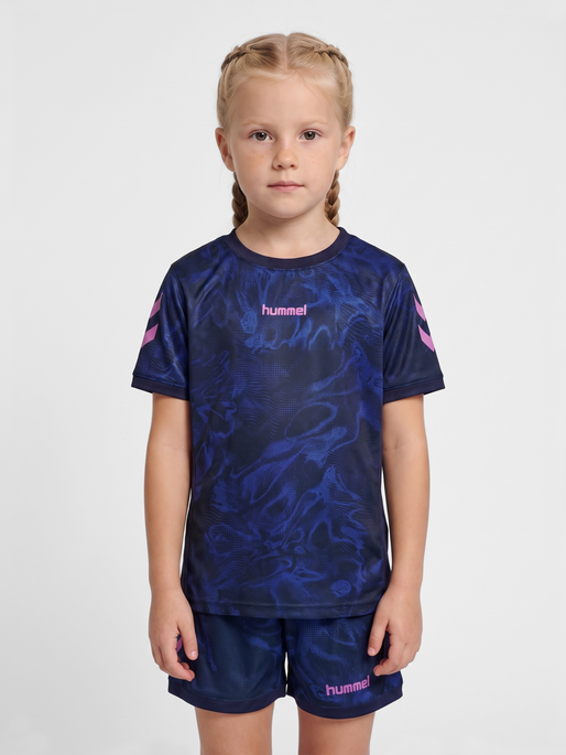 hmlBLAZE CLUB 26 GRAPHIC SET KIDS, MARINE/DAZZLING BLUE, model