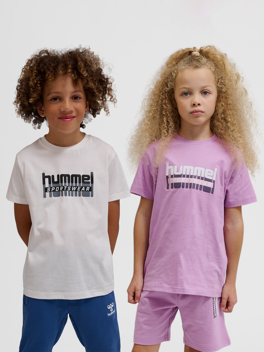 hmlTUKAS T-SHIRT S/S 2-PACK, SMOKY GRAPE/MARSHMALLOW, model