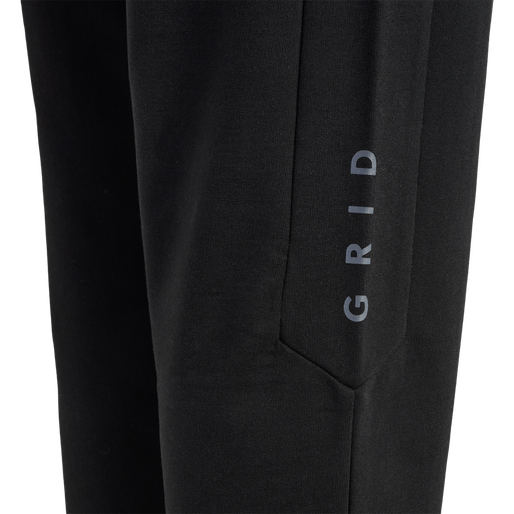 hmlOFFGRID COTTON PANTS WO, JET BLACK/FORGED IRON, packshot