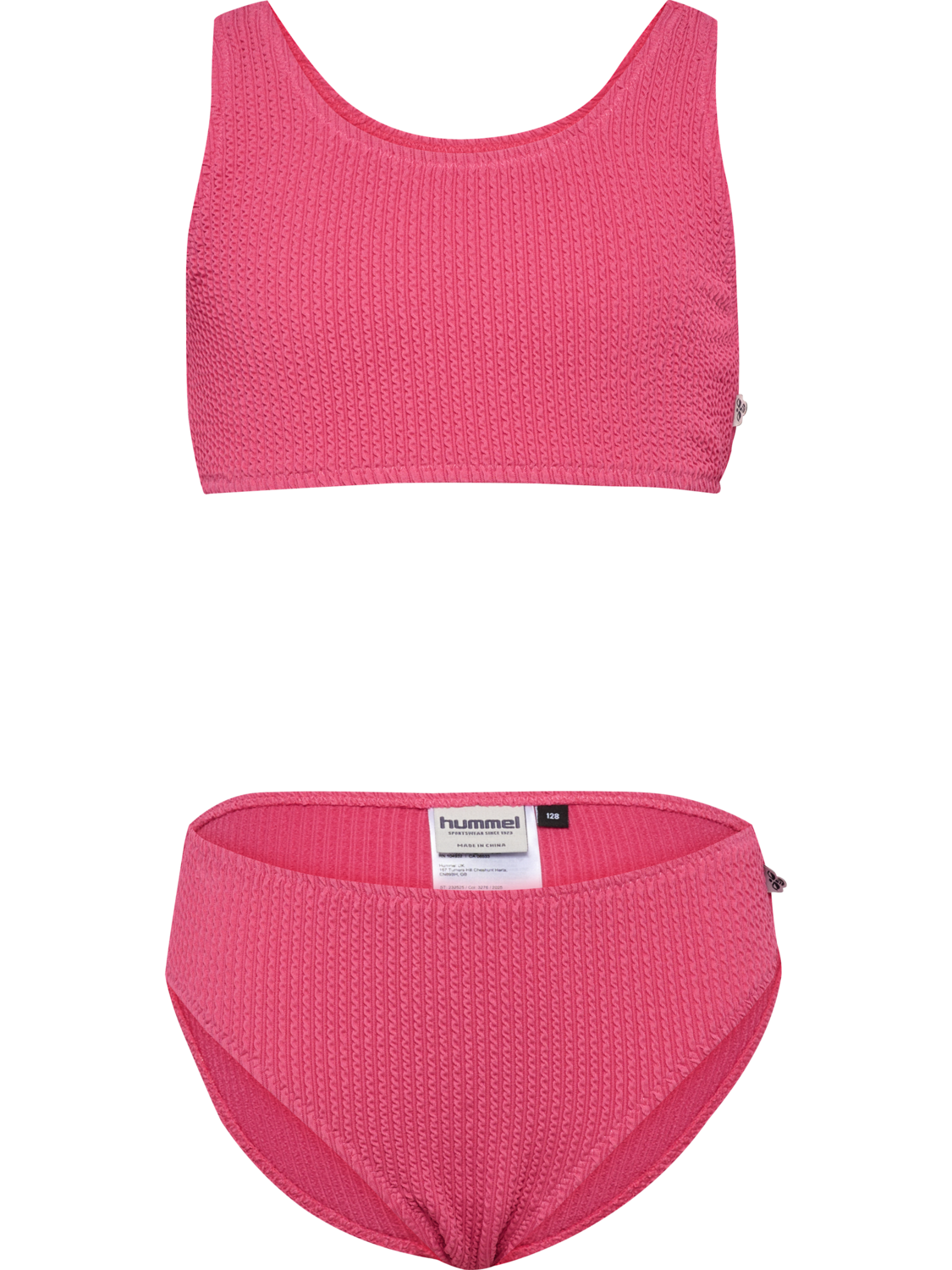 hmlJR CRINKLE BIKINI, PINK FLAMB&Egrave;, packshot