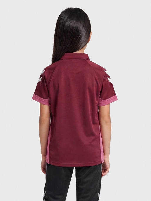 hmlLEAD FUNCTIONAL KIDS POLO, BIKING RED, model
