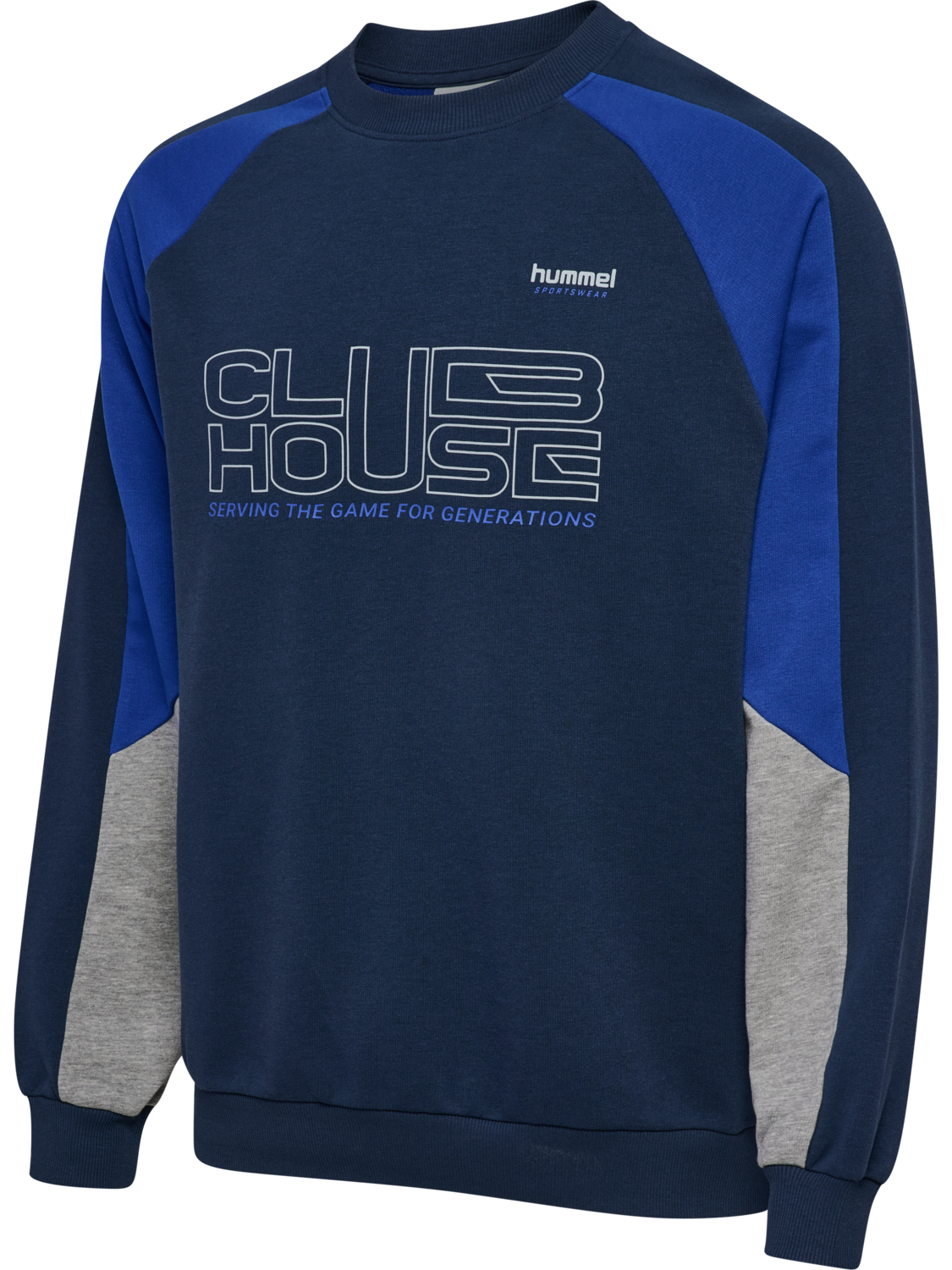 hmlOVERSIZED ICONIC CREW CH, DRESS BLUES, packshot