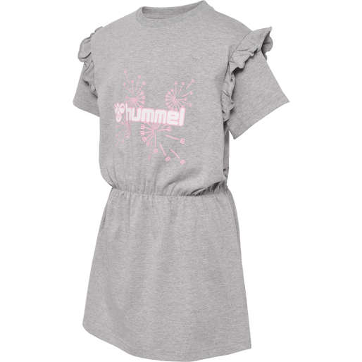 hmlJASMIN DRESS S/S, GREY MELANGE hmlJASMIN DRESS S/S, GREY MELANGE, packshot