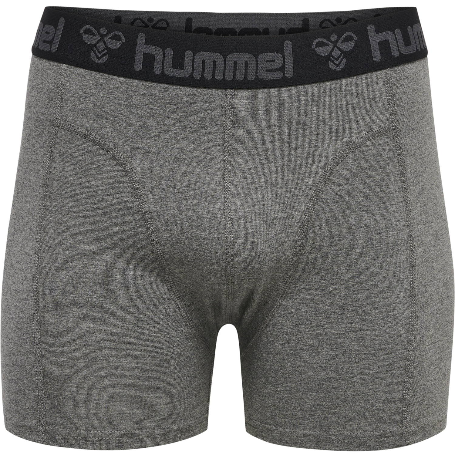 hmlMARSTON 4-PACK BOXERS, BLACK/DARK GREY MELANGE, packshot