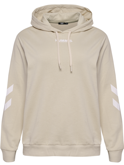 hmlLEGACY WOMAN HOODIE PLUS, PUMICE STONE, packshot