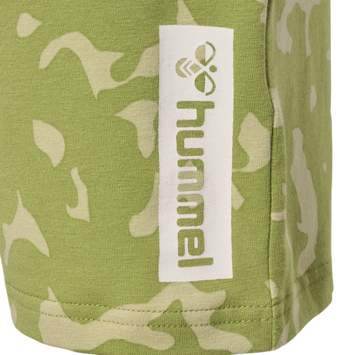 hmlRUSH AOP SHORTS, GREEN OLIVE, packshot