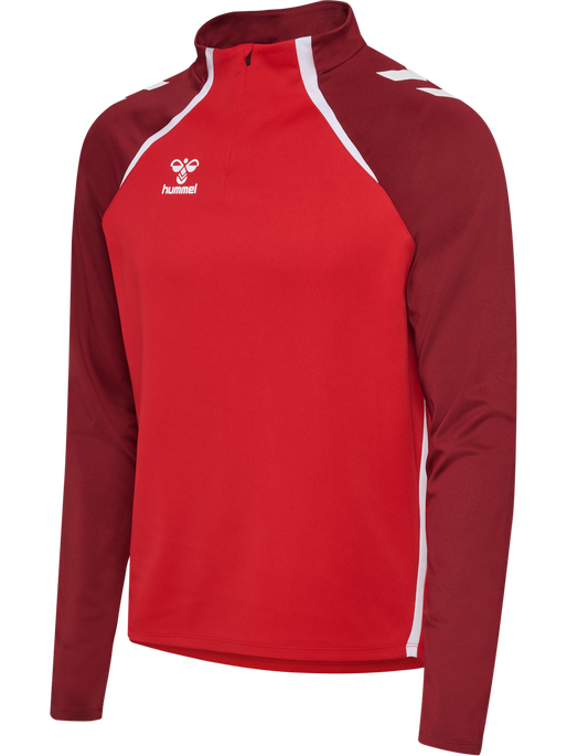 hmlLEAD 2.0 HALF ZIP, TRUE RED/MAROON, packshot