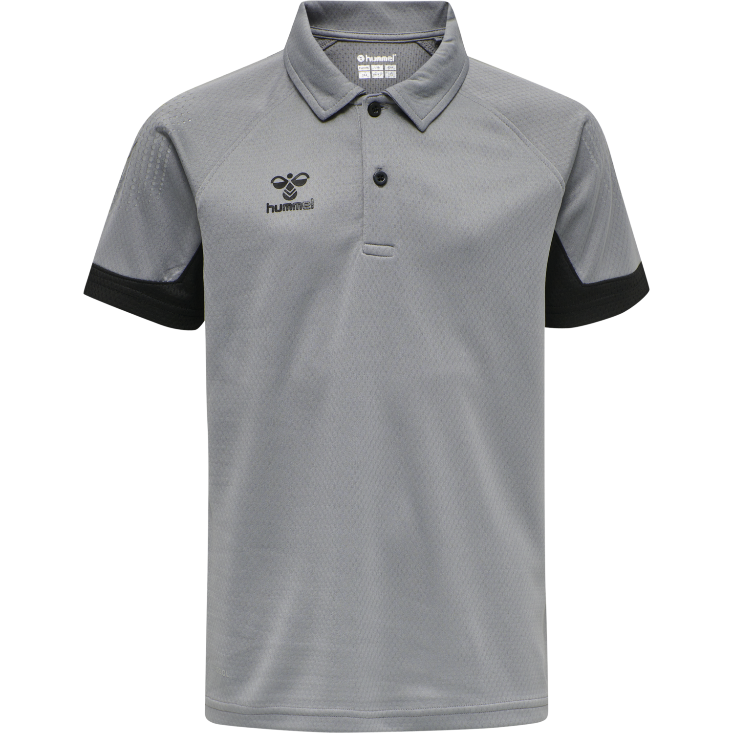 hmlLEAD FUNCTIONAL KIDS POLO, GREY MELANGE, packshot