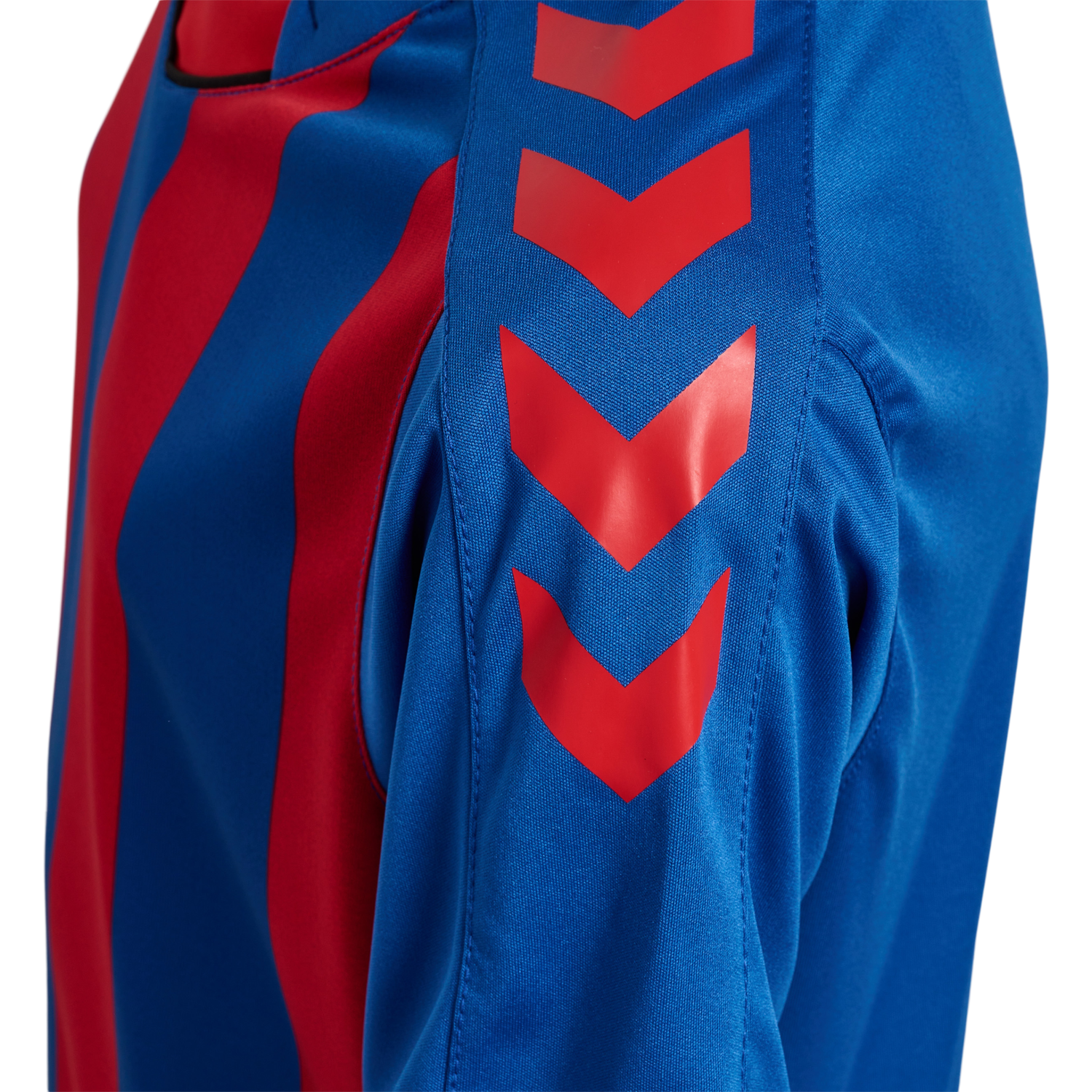 hmlCORE XK STRIPED JERSEY S/S KIDS, TRUE BLUE/TRUE RED, packshot