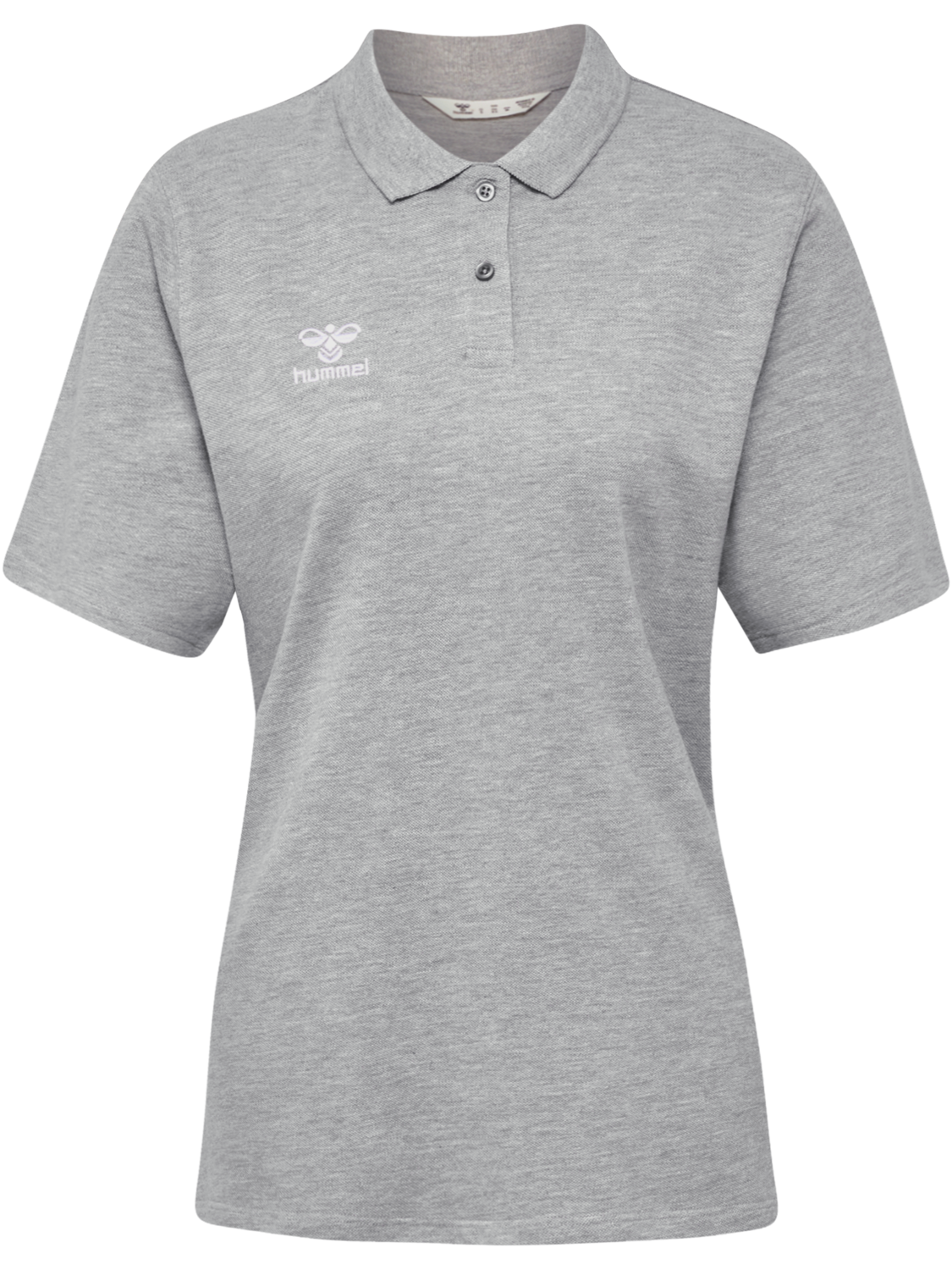 hmlGO 2.0 POLO WOMAN, GREY MELANGE, packshot