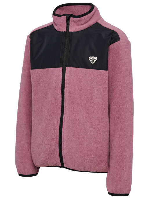 hmlJR FLEECE ZIP JACKET, DUSKY ORCHID hmlJR FLEECE ZIP JACKET, DUSKY ORCHID, packshot