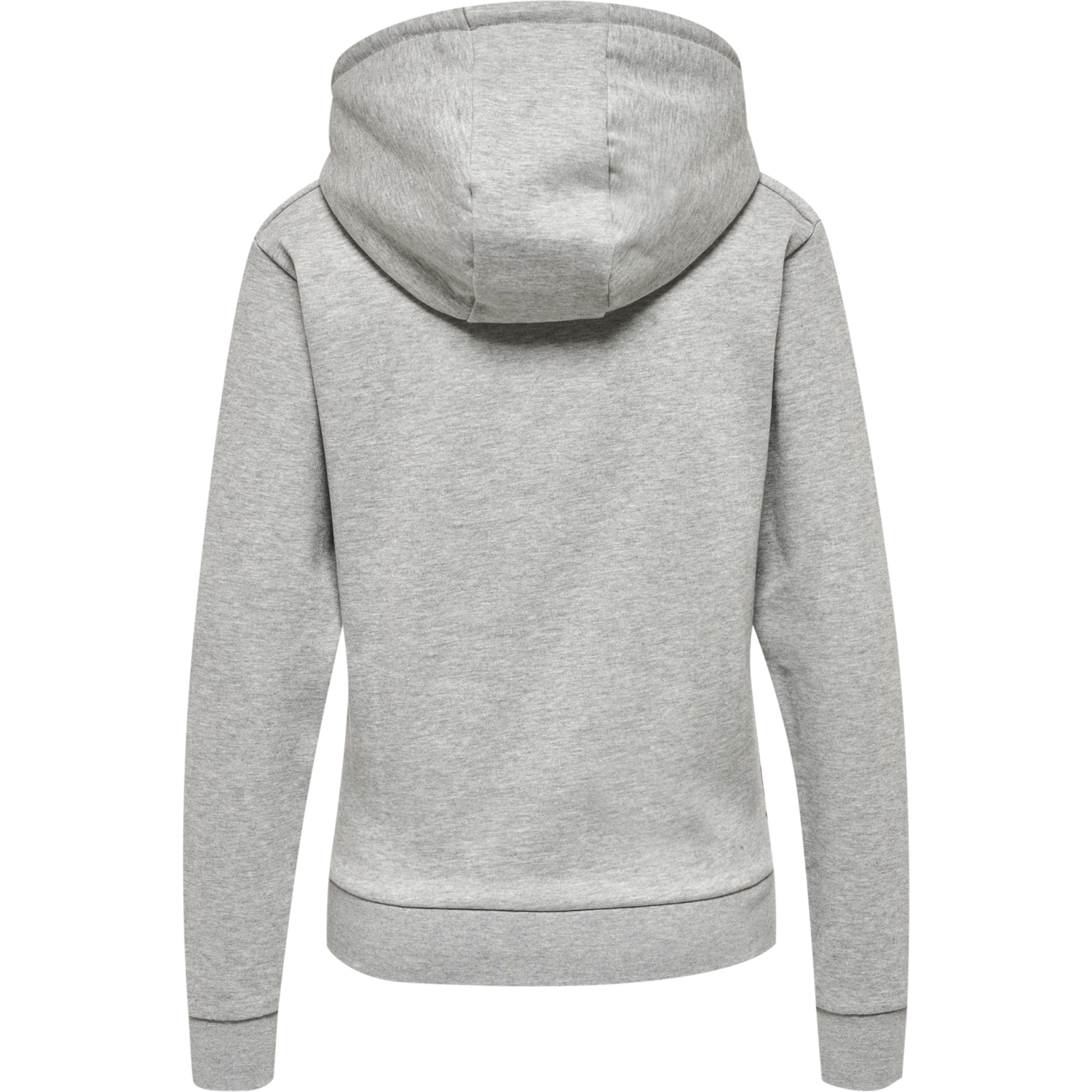 hmlOFFGRID HOODIE WO, GREY MELANGE/FORGED IRON, packshot