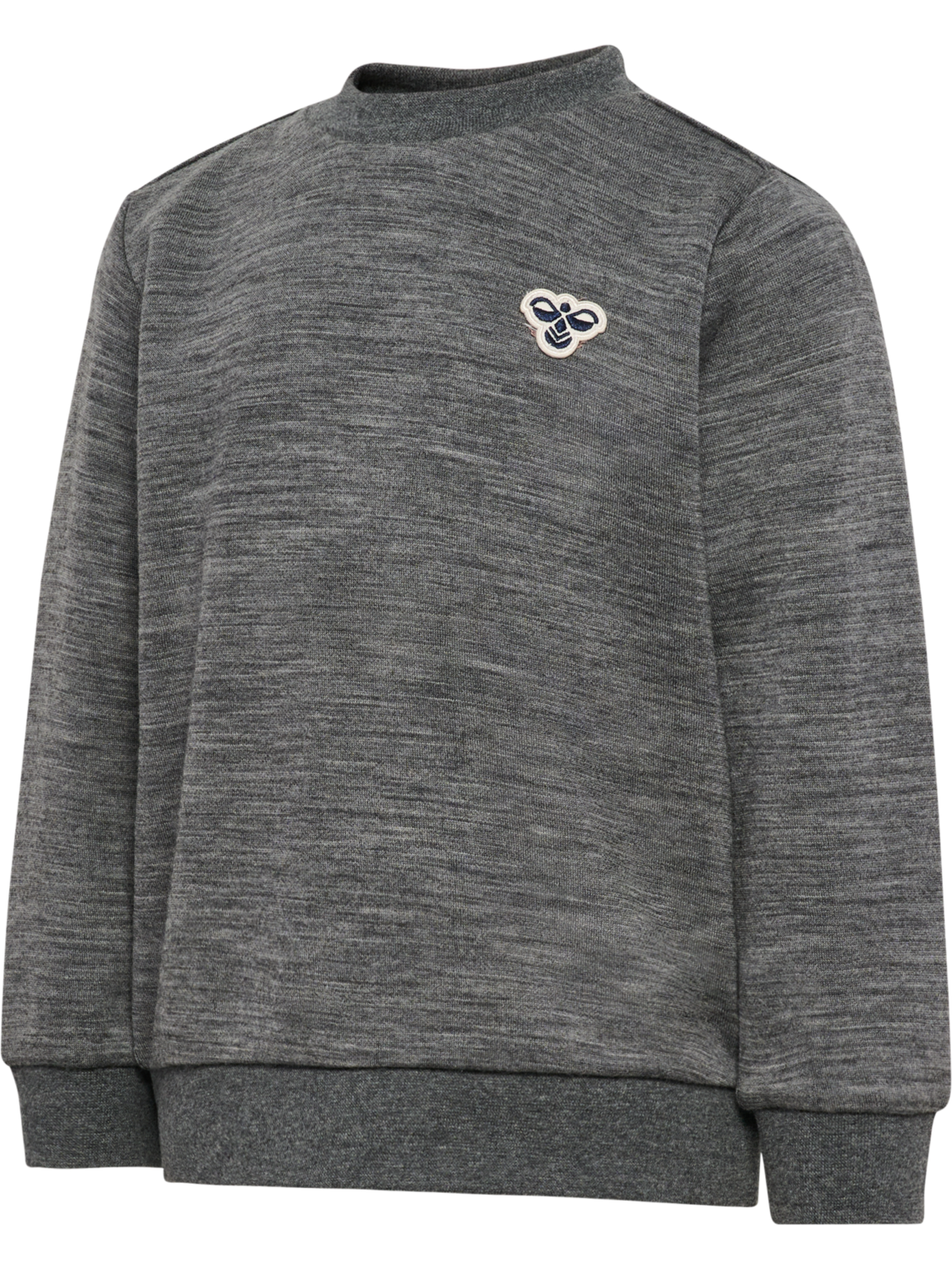 hmlMINI WOOL SWEATSHIRT BEE, DARK GREY MELANGE, packshot