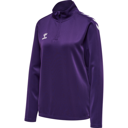 hmlCORE XK HALF ZIP SWEAT WOMAN, ACAI, packshot