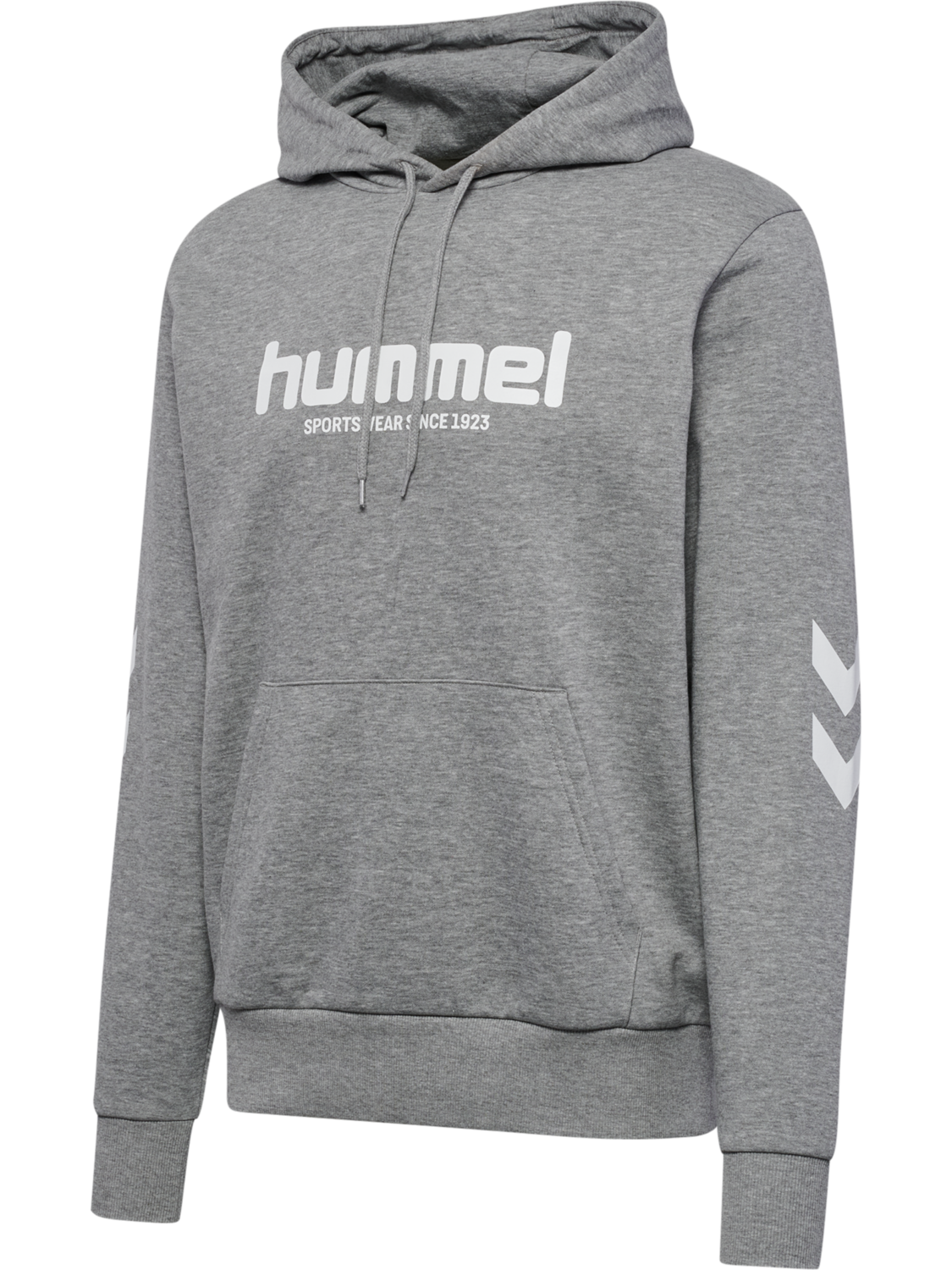 hmlLEGACY 2.0 HOODIE, GREY MELANGE, packshot