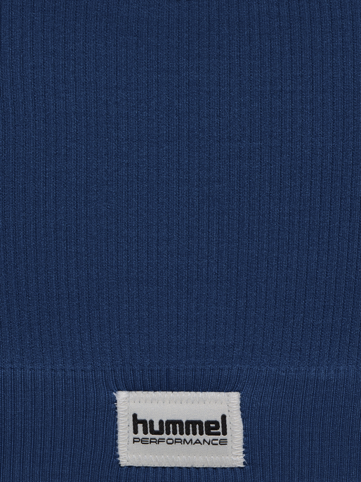 hmlPULSE SEAMLESS RIB BRA, DRESS BLUES hmlPULSE SEAMLESS RIB BRA, DRESS BLUES, packshot