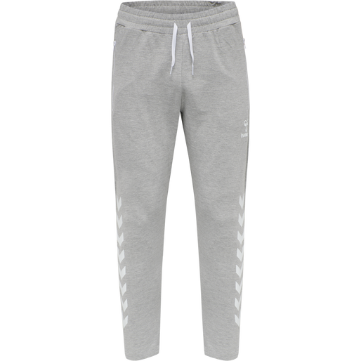 hmlRAY 2.0 TAPERED PANTS, GREY MELANGE, packshot