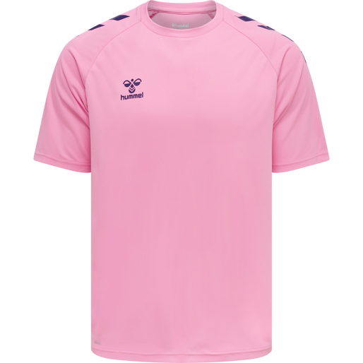 hmlCORE XK CORE POLY T-SHIRT S/S, COTTON CANDY, packshot