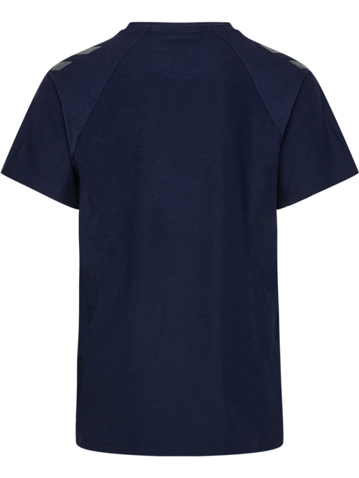 hmlCIMA 2.0 JERSEY S/S KIDS, MARINE MELANGE, packshot