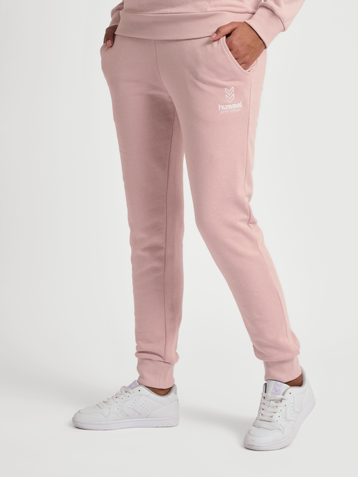 hmlOLIVIA REGULAR PANTS, CHALK PINK, model