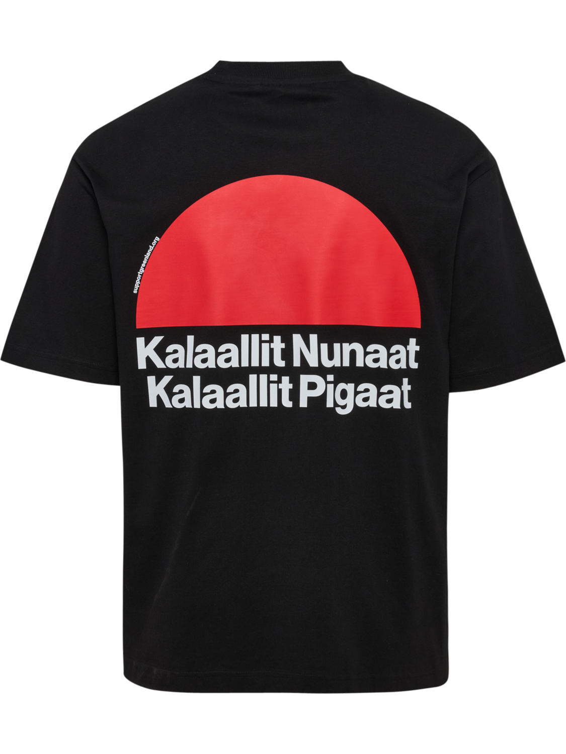 hmlGREENLAND T-SHIRT S/S, BLACK, packshot