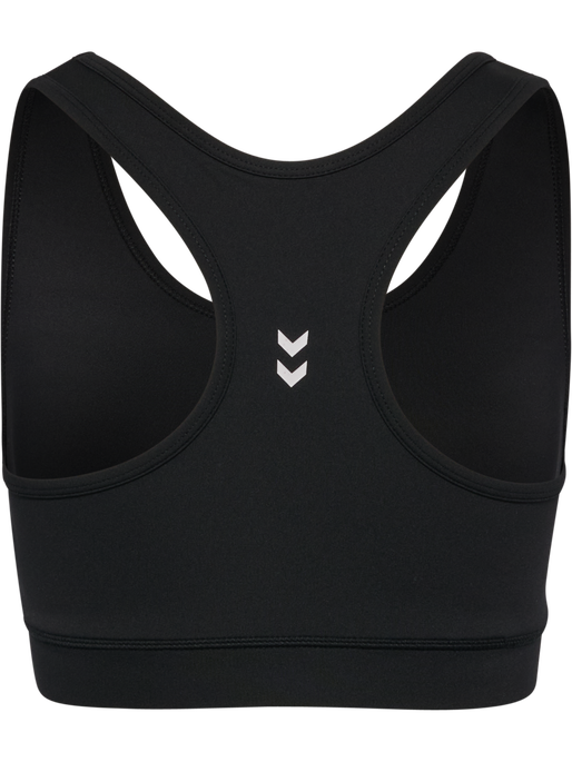 hmlPULSE LIGHT SUPPORT BRA, BLACK hmlPULSE LIGHT SUPPORT BRA, BLACK, packshot