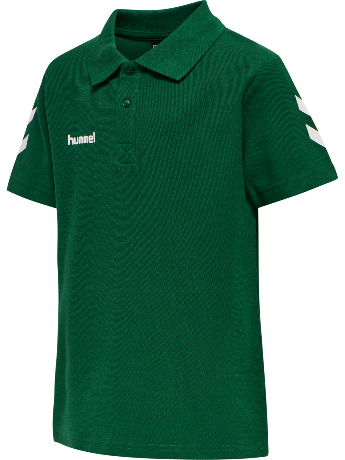 HUMMEL GO KIDS COTTON POLO, EVERGREEN, packshot