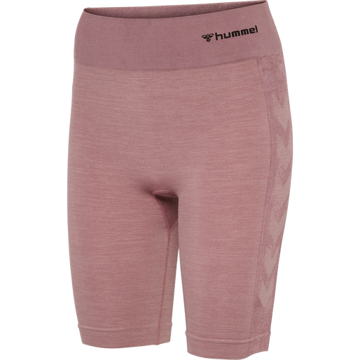 hmlCLEA SEAMLESS CYCLING SHORTS, WOODROSE/ROSE TAUPE MELANGE hmlCLEA SEAMLESS CYCLING SHORTS, WOODROSE/ROSE TAUPE MELANGE, packshot